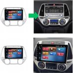 SmartGO Hyundai I20 Dijital Klima Android Gps Carplay 8+256 GB Kamera + Çerçeve (2013-2014) (Yazılımsal) - RENK - Siyah