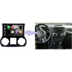 SmartGO Jeep Wrangler-Rubicon Android Gps Carplay 8+256 GB Kamera + Çerçeve (2011-2014) (Yazılımsal) - RENK - Siyah