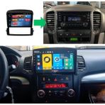 SmartGO Kia Sorento Android Gps Carplay 8+256 GB Kamera + Çerçeve (2006-2012) (Yazılımsal) - RENK - Siyah