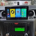 SmartGO Land Rover Range Rover Discovery Android Gps Carplay 8+256 GB Kamera + Çerçeve (2004-2005) (Yazılımsal) - RENK - Siyah
