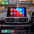 SmartGO Mazda 3 Android Gps Carplay 8+256 GB Kamera + Çerçeve (2014-2018) (Yazılımsal) - RENK - Siyah