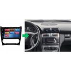 SmartGO Mercedes Clk Serisi W209 Android Gps Carplay 8+256 GB Kamera + Çerçeve (2005-2009) (Yazılımsal) - RENK - Siyah