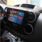 SmartGO Peugeot 208 Android Gps Carplay 8+256 GB Kamera + Çerçeve (Yazılımsal) - RENK - Siyah