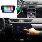 SmartGO Skoda Super B Android Gps Carplay 8+256 GB Kamera + Çerçeve (2016-2020) (Yazılımsal) - RENK - Siyah