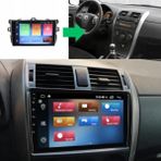 SmartGO Toyota Corolla Android Gps Carplay 8+256 GB Kamera + Çerçeve (2007-2013) (Yazılımsal) - RENK - Siyah