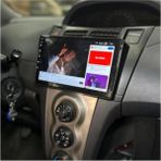 SmartGO Toyota Yaris Android Gps Carplay 8+256 GB Kamera + Çerçeve (2005-2012) (Yazılımsal) - RENK - Siyah