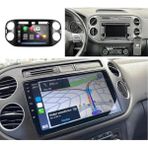 SmartGO Volkswagen Tiguan Android Gps Carplay 8+256 GB Kamera + Çerçeve (2007-2015) (Yazılımsal) - RENK - Siyah