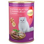 Smartheart Jöle İçinde Deniz Ürünleri ve Karidesli Yetişkin 400 gr Kedi Konservesi