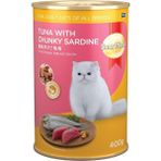 Smartheart Kedi Konservesi Bodur Sardalya ile Ton Balığı 400 gr