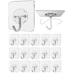 Smartizi 15'li Şeffaf Kendinden Yapışkanlı Duvar Askısı - 15 Parça Dev Avantaj Paketi Güçlü Kanca Seti