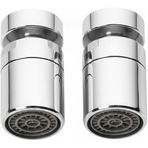 Smartizi 2'li Set Filtreli Musluk Ucu 360° Oynar Başlık - Su Tasarruflu ve Tazyikli İç Dişli Perlatör (Dişi) - Mutfak ve Banyo İçin