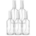 Smartizi 5'li Boş Sprey Şişe Seti (100 ml) - Seyahat, Dezenfektan ve Kolonya İçin Şeffaf Fısfıs Şişe