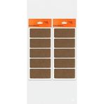 Smartizi Dikdörtgen Yapışkanlı Mobilya Altlığı (2 Plaka x 5 Adet) - 9x4.5 cm Kesilebilir Ağır Eşya ve Koltuk Koruyucu Ped