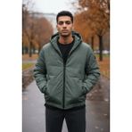 Smartjest Kapitone Erkek Mont - 3XL - Beyaz