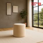 Smarto Relax Puf Babyface Kumaş Silindir Puf 40×45 cm - Ekru