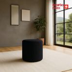 Smarto Relax Puf Babyface Kumaş Silindir Puf 40×45 cm - Siyah