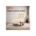 Smarto relax Swiss Style Napoli 2 Sallanan Ergonomik Dinlenme Koltuğu –, Beyaz Şık Salon
