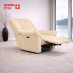 Smarto Tv Koltuğu Berjer Porto Comfort –, Elektrikli Kademeli Sırt Dayama, Ergonomik Tasarım, Kontrol Panelli, Dekoratif Tekli Koltuk (Salon/oturma Odası) - Bej