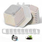 Smartoo 160 oz/4.5L Kablosuz Kedi Su Çeşmesi için 9+9 Filtre ve Süngerler, ITSCUTE Cat Su Çeşmesi Filtresi, Smartoo Yedek Filtreler için Üçlü Filtrasyon Kedi Çeşmesi Filtresi Değiştirme