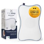 smartsleep Soft Recovery Pillow – Ergonomik boyun destek yastığı, visko köpükten baş girintili – sırt ve yan yatanlar için ortopedik yastık – şeklini koruyan HWS yastık