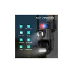SmartVision Wi-fi Ptz Kamera 3 Kameralı 8x Zoomlu Akıllı Kamera Çakar Işıklı 4mp UHD Hareket Algılama Takip