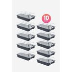 Smartware 10'Lu Set Erkek Antrasit Ayakkabı Kutusu