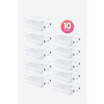 Smartware 10'Lu Set Erkek Beyaz Ayakkabı Kutusu