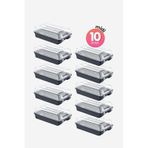 Smartware 10'Lu Set Kadın Antrasit Ayakkabı Kutusu