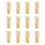 Smartware 12'Li Set Skali Kare Saklama Kabı Beyaz 2140 ML