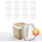 Smartware 12'Li Set Skali Kare Saklama Kabı Beyaz 740 ML