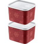Smartware 2'li Set No Frost Saklama Kabı Carmen 1250 ml