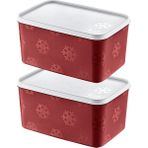 Smartware 2'li Set No Frost Saklama Kabı Carmen 2600 ml