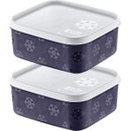 Smartware 2'li Set No Frost Saklama Kabı Lacivert 700 ml
