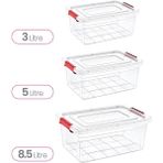 Smartware 3'lü Set Smart Box Saklama Kabı 3-5-8 Lt