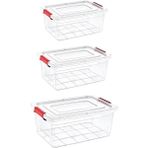 Smartware 3'lü Set Smart Box Saklama Kabı 8-15-20 Lt