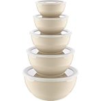 Smartware 5'li Set Loop Saklama Kabı - 1 lt - Latte