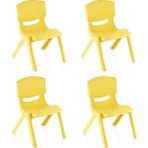 Smartware Fiore 4'lü Set Küçük Şirin Çocuk Sandalyesi Sarı