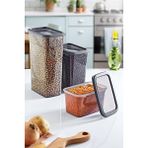Smartware Skali Dikdörtgen Saklama Kabı 2350 ml - Antrasit