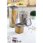 Smartware Skali Kare Saklama Kabı 1440 ml - Antrasit