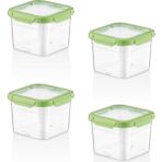 Smartware Smatware 4'lü Set Loxo Sızdırmaz Saklama Kabı 1000 ml - 1 lt - Yeşil