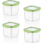 Smartware Smatware 4'lü Set Loxo Sızdırmaz Saklama Kabı 1500 ml - 1 lt - Yeşil