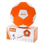 Smartwo çocuk futbolu, küçük çocuklar için yumuşak oyun topu, hileler için eğri top, kız erkek çocuklar için futbol hediyesi, iç ve dış mekan için top oyunları, softball boyutu 4, turuncu, pompalı