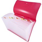 Smato W3704 Çıtçıtlı Evrak Dosyası 12 Seperatörlü Şeffaf Turuncu