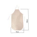 Smax Pvc Su Geçirmez Unisex Mutfak - Kasap Önlüğü - Iş Işçi Önlüğü Beyaz 120Cm Boy