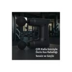 SMAYLİNG Çift Başlıklı Masaj Tabancası Mini Kas Gevşetici Titreşimli Vücut Şekillendirme Cihazı