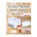 SMB PROFESYONEL TÜYSÜZ PED OJE ÇIKARICI TIRNAK TEMİZLEME MENDİL (600 LÜ PAKET)