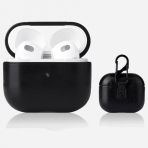 Smcase Apple Airpods 3. Nesil Kancali Suni Deri Silikon SF9 Kılıf
