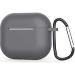 Smcase Apple Airpods 3. Nesil Kılıf Mat Kancalı Silikon A11 Siyah