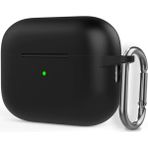 Smcase Apple Airpods Pro 2 Kılıf Mat Kancalı Silikon SF17 Siyah