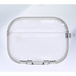 Smcase Apple Airpods Pro 2 Kılıf Şeffaf Sert Silikon Kancalı SF15 Renksiz